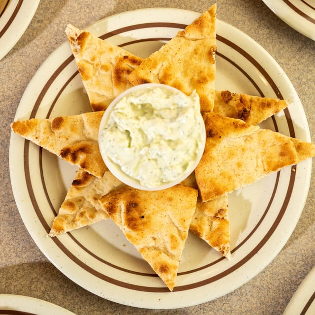 Pita With Tzatziki.